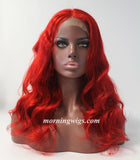18 inches rose natural body wave HD swiss lace 100% human hair wigs - Luckin Wigs