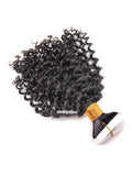Kinky curly black human hair tapes in hair extensions - Luckin Wigs
