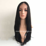 Natural Straight Human Hair Wigs Fake Scalp Lace Wigs - Luckin Wigs