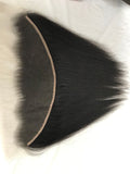 13x4 HD Lace Frontal Natural Black Brazilian Human Hair 12" - Luckin Wigs