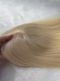 Blonde Hair Topper 613 Straight Mono Lace Human Hair 5.5 x 5.5 inch