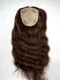 Curly Hair Toppers Silk Base Human Hair 12 x 13 cm