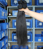 black straight Brazilian human hair bundles - Luckin Wigs