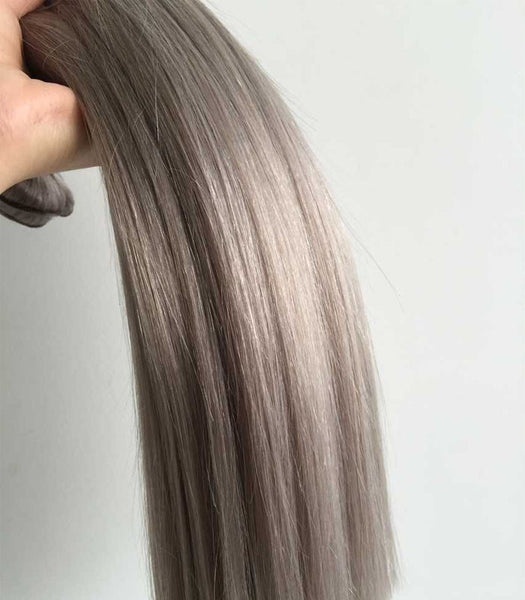 Straight Silver Brazilian Human Hair Bundles - Luckin Wigs