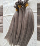 Straight Silver Brazilian Human Hair Bundles - Luckin Wigs