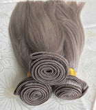 Straight Silver Brazilian Human Hair Bundles - Luckin Wigs