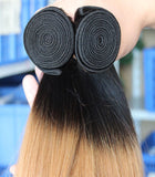 1B  ombre 27 ombre virgin Peruvian human hair bundles - Luckin Wigs
