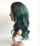 14inches 1b-green body wave Brazilian human hair wigs - Luckin Wigs