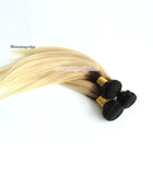 Mongolian hair black ombre 613 straight  wefts - Luckin Wigs