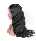 22 inch body wave black virgin human hair wigs - Luckin Wigs