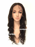 20" water wave human remy hair lace wigs 150% density - Luckin Wigs