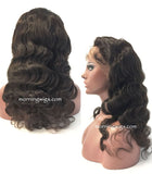 20 inches HD lace wig black body wave satin human hair wigs for great women - Luckin Wigs