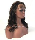 20 inches HD lace wig black body wave satin human hair wigs for great women - Luckin Wigs