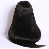 20 inches natural straight black virgin Brazilian human hair lace front wigs - Luckin Wigs