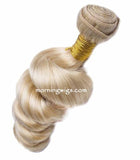 14 inches light blond spiral wave hair bundles - Luckin Wigs