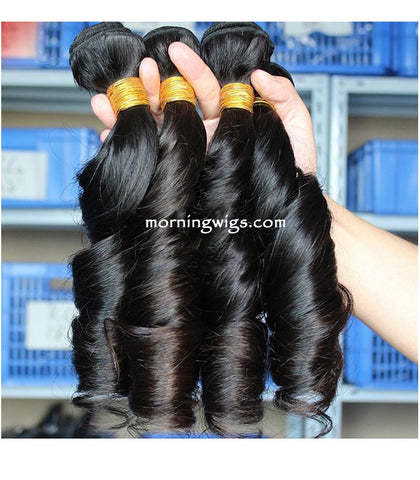 20 inches black spring curly human hair bundles - Luckin Wigs