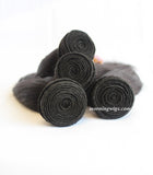 Halloween  black kinky straight 100% virgin human hair bundles for gorgeous women - Luckin Wigs