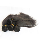 14 inches black yaki straight 100% human hair extensions worldwide supplied - Luckin Wigs