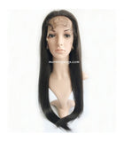 22 Inches Black Straight Virgin Human Hair Hd Lace Wigs For Gorgeous Girls with Baby Hair - Luckin Wigs