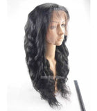 20 inches black loose wave brazilian hair lace wig - Luckin Wigs