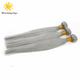 Fashion gray color 100%  human hair material hair extensions - Luckin Wigs