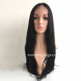 20 inches straight human lace wig Brizilian Virgin Human Hair Wigs,150% density natrual straight lace wig - Luckin Wigs