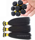 Handmade coarse yaki natural black human hair bundles - Luckin Wigs