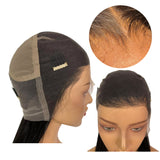 24 INCHES MINK BLOND MIX BLACK STRAIGHT 100% BRAZILIAN HUMAN HAIR HD LACE WIGS - Luckin Wigs