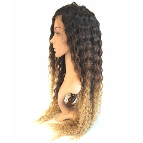 Kinky Curly 1b 4 27 Ombre Fashion Hd Full Lace Wigs - Luckin Wigs