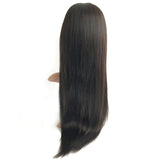 22 inches black straight virgin human hair glueless lace wigs for gorgeous girls - Luckin Wigs