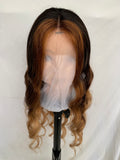 Ombre Human Hair Body Wave Glueless Lace Front Wigs 20” - Luckin Wigs