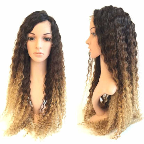 Kinky Curly 1b 4 27 Ombre Fashion Hd Full Lace Wigs - Luckin Wigs