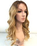 20 inches brown blonde ombre 4 -27 body wave lace wig - Luckin Wigs